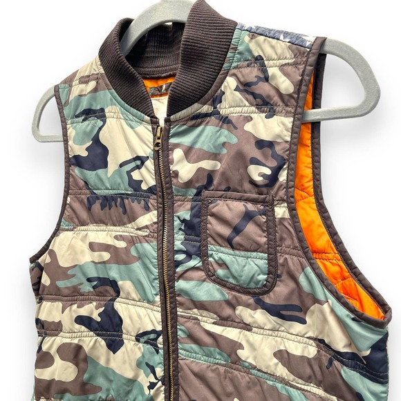 Ralph Lauren Denim & Supply American Flag Camo Puffer Vest Size Medium - Picture 3 of 11